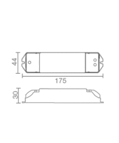 Alternative view of R4-5A RF RECEIVER CONTROLLER (DIMMING, RGB, CCT)