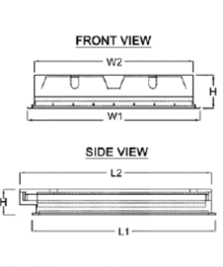 โคมฝังฝ้าหน้าพลาสติก NEO-RPC 2x18W (60x60cm.) - Image 3