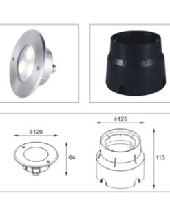 Alternative view of RUW-6WW LED 6W
