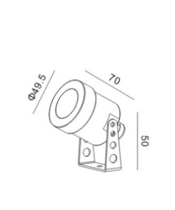 Alternative view of SUW-3WW LED 3W