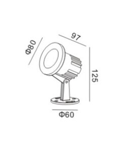 Alternative view of SUW-7WW LED 7W