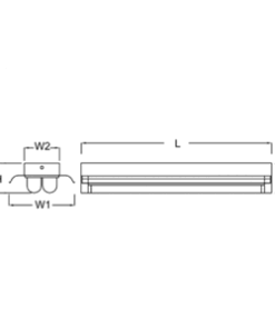 Alternative view of โคมโรงงาน หลอดT8 1x18W Reflector สะท้อนแสงแบบเงา (60cm.)