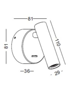 Alternative view of LEDDY LED 3W