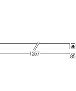 Alternative view of โคมฝังฝ้าหน้าพลาสติก LRLP/1L 1x36W (120cm.)