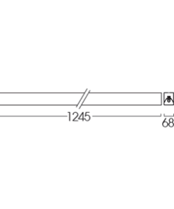Alternative view of โคมหน้าพลาสติกแบบติดลอย LSLP/1L 1x36W (120cm.)