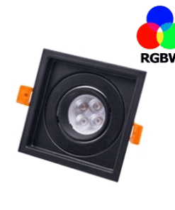 ROTA-S1 MR16 RGBW 24V 8W สีดำ