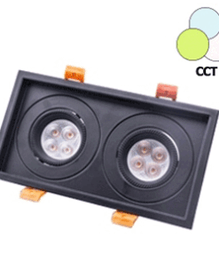 ROTA-S2 MR16 24V 2x8W TUNABLE สีดำ